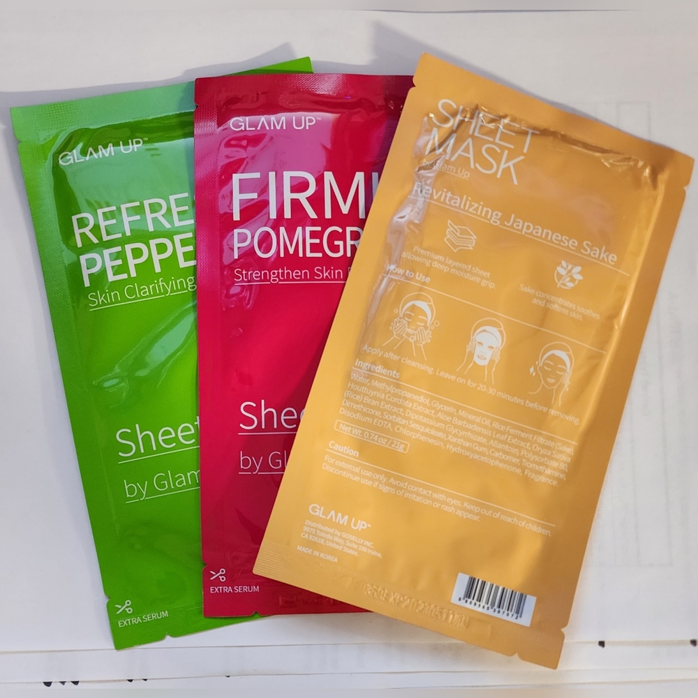 Glam Up Sheet Masks (3)
